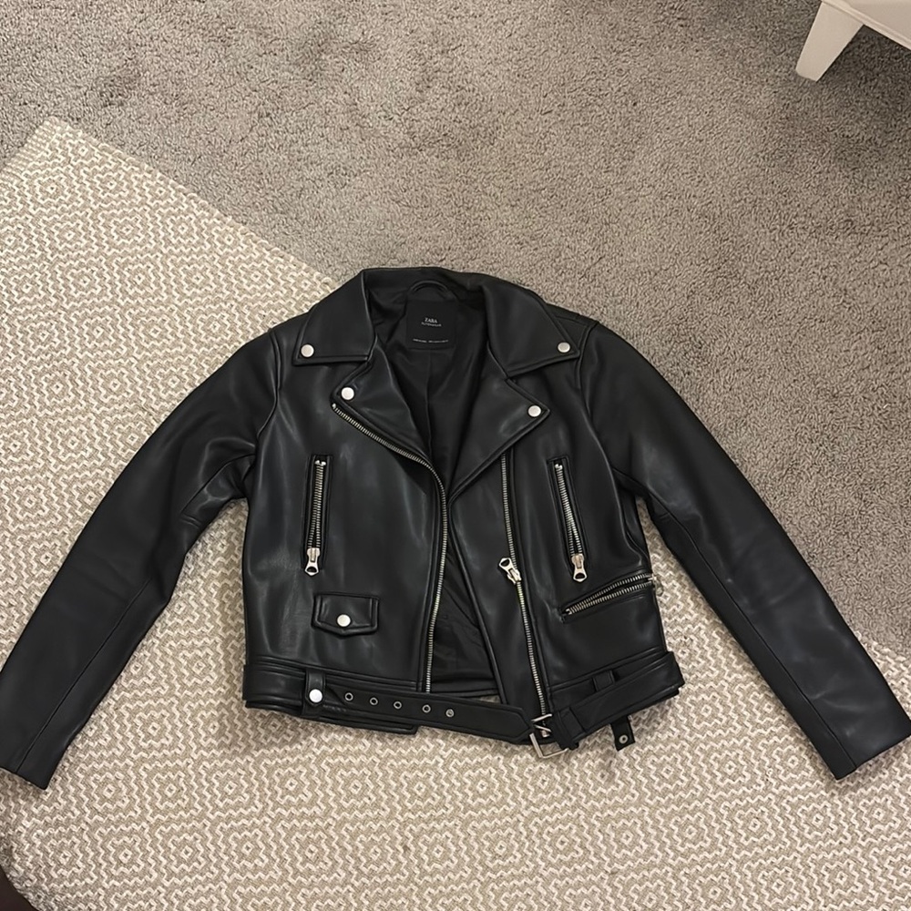 Women's Black Leather Jacket